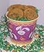 Gourmet Food : Scott's Cakes 1 lb. Chocolate Chip Cookies in a Purple Bunny Pail