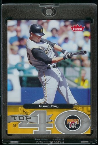 2006 Upper Deck Fleer Jason Bay Pittsburgh Pirates Top 40 Baseball Card #23 - Mint Condition - In Protective Display Case!