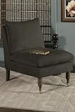 Pillow Top Chair Micro Suede Chocolate Brown