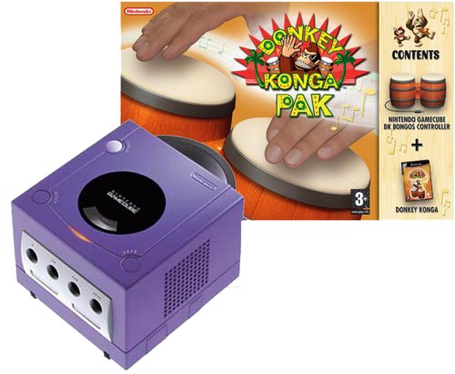 Childrens Toyshop  Video Games : Donkey Konga Bundle Purple