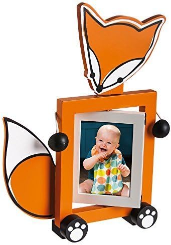 Frolicking Forest Orange Fox Wooden Swivel Frame by My Evergreen