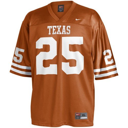 Nike Texas Longhorns #25 Burnt Orange Replica Football Jersey