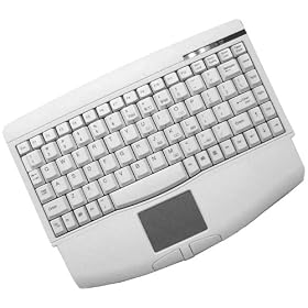 Adesso Mini White PS/2 Keyboard with Glidepoint Touchpad  ( ACK-540PW )