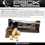 P90X Peak Performance Protein Bars: Chocolate Peanut Butter Flavor, Pack of 12