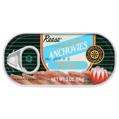 Reese Flat Anchovies, 2-Ounce, 10-Count Cans