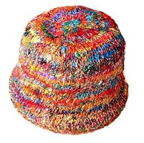 Recycled Silk Sari Skull Hat