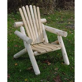 Rustic Furniture, Cedar Furniture Adirondack Log Chair ~ Shipping Included by Briar Hill Rustic Furniture