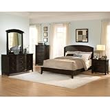 Avalon Dark Oak Low Profile Bedroom Set by Homelegance