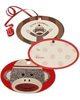 Sock Monkey Red Gift Tags