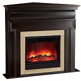 Real Flame 6950E Mt. Vernon Corner Electric Fireplace With Solid Wood Construction