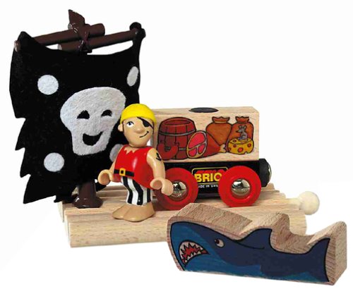Childrens Toyshop  Toys : BRIO 33904 Wooden Railway System: Pirate Raft Track
