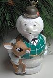 Rudolph The Red Nosed Reindeer Sam the Snowman & Rudolph Christmas Ornament