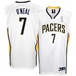Reebok Indiana Pacers #7 Jermaine O'Neal White Replica Basketball Jersey