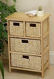 Henley 4 Drawer Small Natural Cabinet