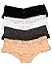 Caramel Cantina Mesh See-Through Striped Hipster Panties 3 or 4-Pack