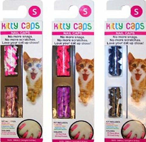 Kitty Caps Nail Caps - Navy Blue/Cool Gray Medium