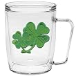 Shamrock 18 oz Insulated Coffee Mug, Clear