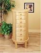 Jewelry Armoire in Natural Maple Finish By Powell Furniture