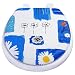Trimmer Carnations Printed Soft Seat - White and Blue (Standard)