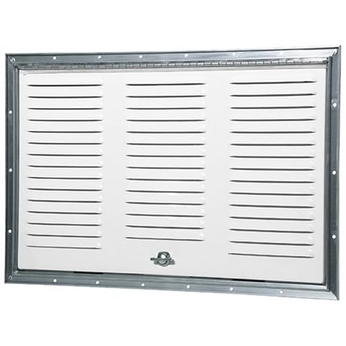 Refrigerator Vent Louvered Vent Cover with Lock Metal