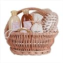GINGER THERAPY GIFT SET BASKET GEL LOTION BATH SALTS