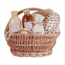 GINGER THERAPY GIFT SET BASKET GEL LOTION BATH SALTS