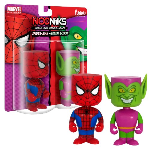  Funko - Spiderman/Green Goblin Nodniks