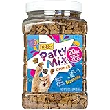 Purina Friskies Party Mix, Beachside Crunch, Shrimp, Crab and Tuna Flavors, 20-Ounce Canister, Pack of 1
