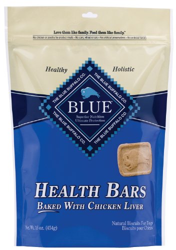 Blue Buffalo Health Bars for Dogs, Chicken and Liver Crunch, 16-Ounce Bag