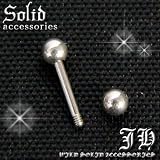 １個売り［16Gボディピアス］ショートバーベル/ステンレス/ストレート/6mm［bp1］