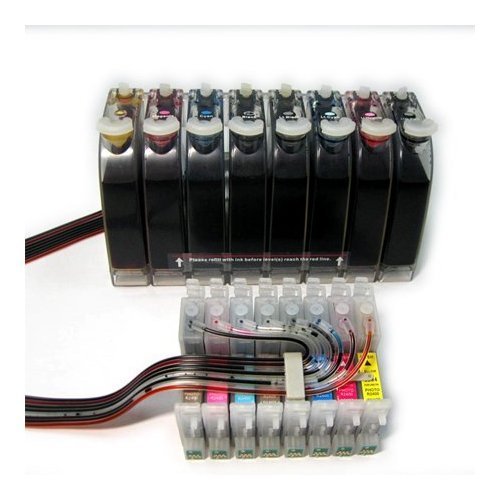 Gigablock CIS CISS Continuous Ink Supply System For Epson Stylus Photo R2000 using cartridge T1591 8 Colors