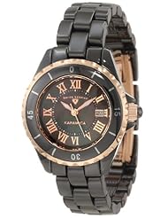 Swiss Legend Womens 10049-BKBRR Karamica Black Mother-Of-Pearl Dial Watch