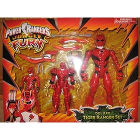 Power Ranger Jungle Fury Deluxe Tiger Ranger Set