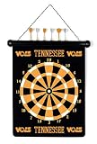 TENNESSEE VOLUNTEERS Magnetic DART BOARD SET with 6 Darts (15 wide and 18 long)