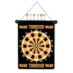 TENNESSEE VOLUNTEERS Magnetic DART BOARD SET with 6 Darts (15" wide and 18" long)