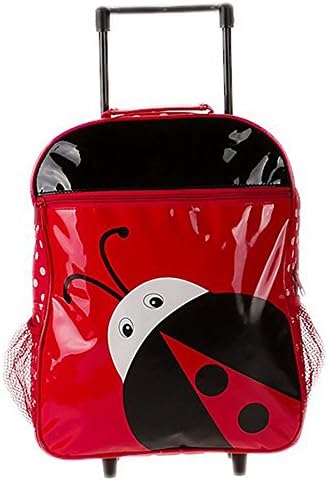 Firstkid Lovely Animal Kids Children Schoolbag Hand Bag Outdoor Insulation Meal Rolling Package Trolley Bag Red Ladybug