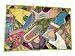 Handmade Vintage Sari Tapestry Parrot Green Wall Hanging