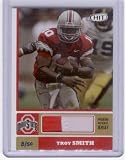 2007 SAGE HIT Jerseys Premium Swatches Patch - Troy Smith RC - Rookie NFL Football Cards (QB Ohio State) - Serial #d 08/50