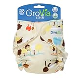 GroVia Organic Cotton Newborn All In One (AIO) Diaper - Nature