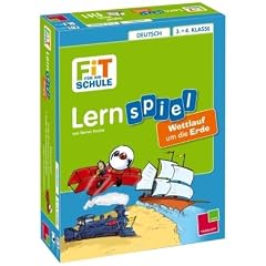 Lernspiel Deutsch 3. + 4. Klasse. Wettlauf um die Erde