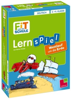 Lernspiel Deutsch 3. + 4. Klasse. Wettlauf um die Erde