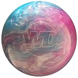 White Dot Magenta Sky Bowling Ball