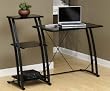 Deco Tiered Desk - Black