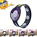 WEMELODY 3PCS/Lot Outdoor UV Tester Band Bracelet Meter Watch Ultraviolet Rays Sensor Indicator Detector Color Changing Best Gift for Friends/Relatives and Loves Skin Protection (Dark Blue)