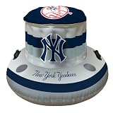 New York Yankees MLB Beach/Pool Inflaitable Floating Cooler (49x20")"