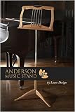 Anderson Music Stand by Lotus Design: Brazilian Cherry & Gold Anodized Aluminum