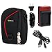 EZOPower EN-EL12 Travel Charger Kit + USB Cable + Black Pouch Nylon Case for Nikon CoolPix AW100, P330, P310, S9500, S9400, S9300, S9200, S9100, S9050, S6300, S6200, S6100, S6000, S800c Digital Cameras