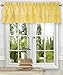 Ellis Curtain Stacey 54-by-13 Inch Ruffled Filler Valance (Yellow)