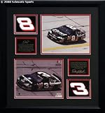 Dale Earnhardt & Dale Earnhardt Jr. -Tribute Piece With Plaque -Framed 8x10 Photograph