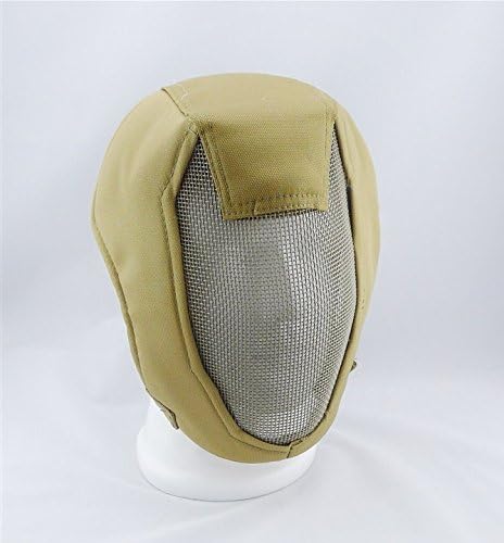 ETBO Freely Fencing full face mask for sporting training or games Black/Green/Mud color/desert camouflage/desert digital camouflage, Italy camouflage